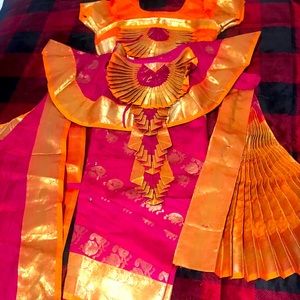 Traditional Bharatnatyam Dance Costume